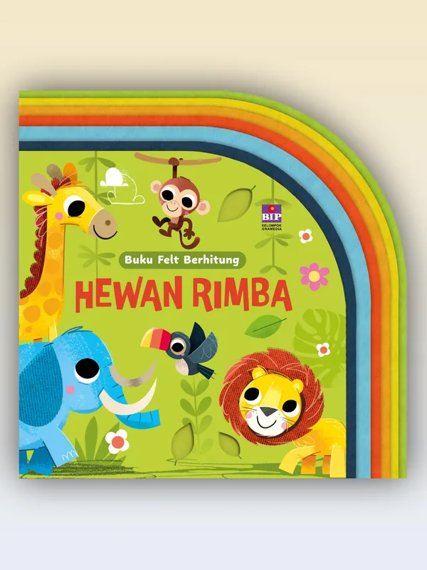 Sampul buku Buku Felt Berhitung: Hewan Rimba