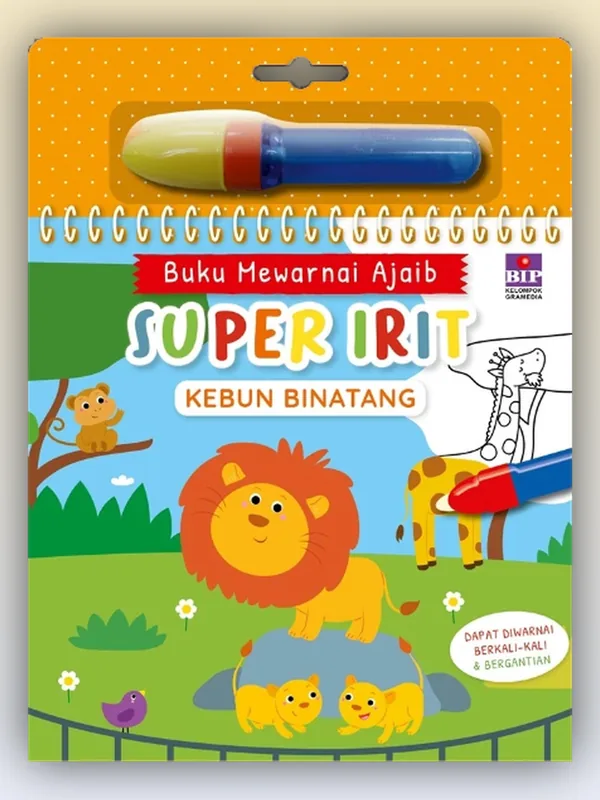 Sampul buku Buku Mewarnai Ajaib Super Irit: Alam Liar