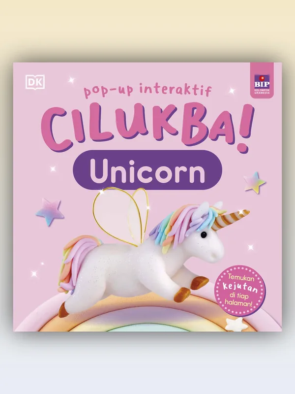 Sampul buku Pop-Up Interaktif Cilukba!: Unicorn