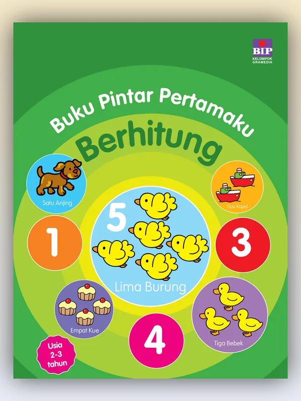 Sampul buku Buku Pintar Pertamaku: Berhitung (Usia 2-3 Tahun)