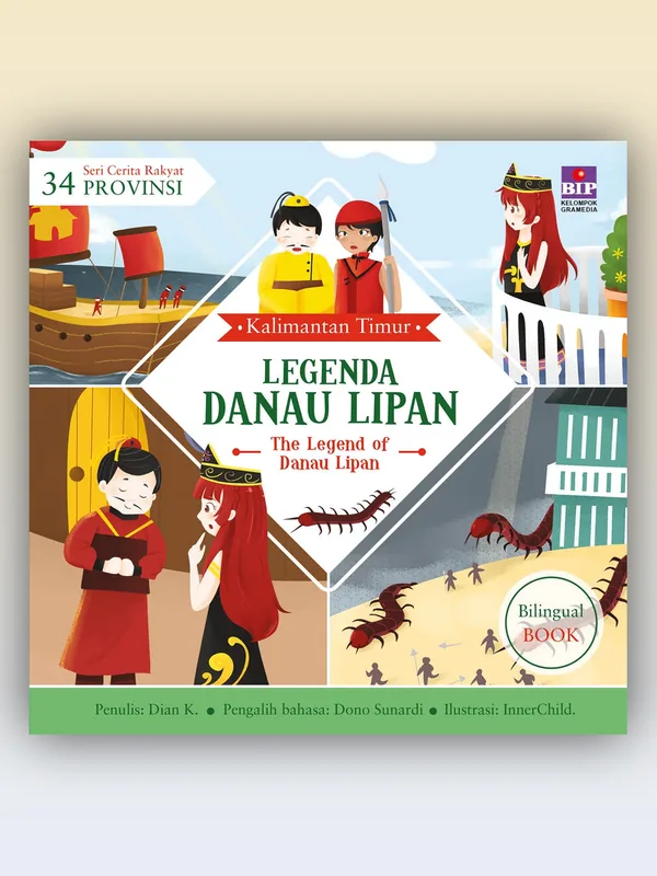 Sampul buku Seri Cerita Rakyat 34 Provinsi: Legenda Danau Lipan