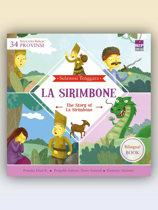 Sampul buku Seri Cerita Rakyat 34 Provinsi: La Sirimbone