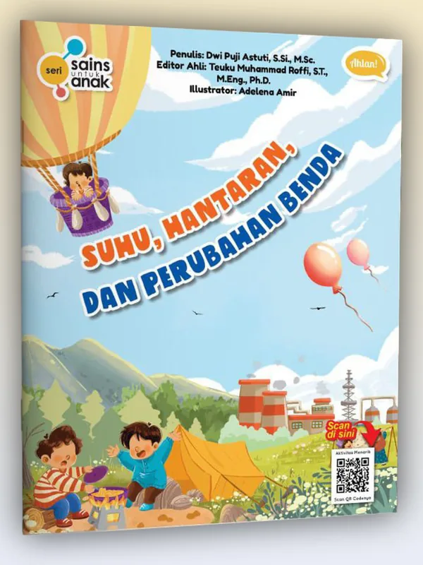 Sampul buku Seri Sains Anak: Suhu, Hantaran, dan Perubahan Benda