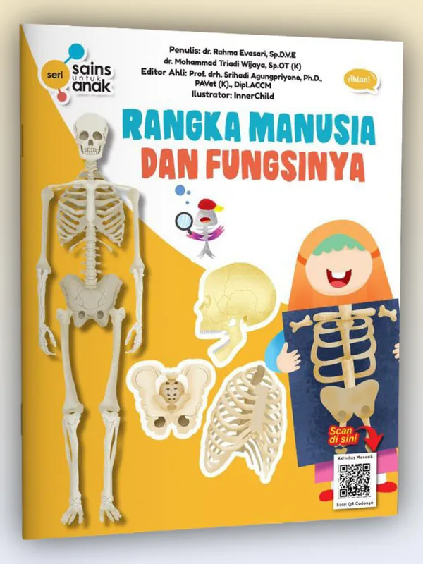 Sampul buku Seri Sains Anak: Rangka Manusia dan Fungsinya