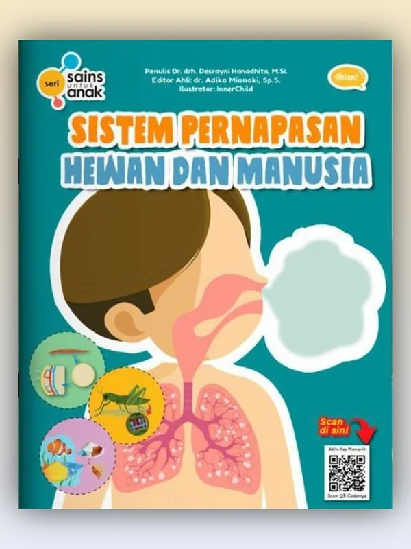 Sampul buku Seri Sains Anak: Sistem Pernapasan Hewan dan Manusia