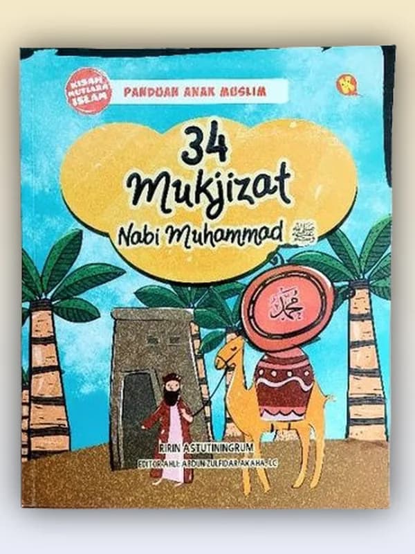 Sampul buku 34 Mukjizat Nabi Muhammad SAW