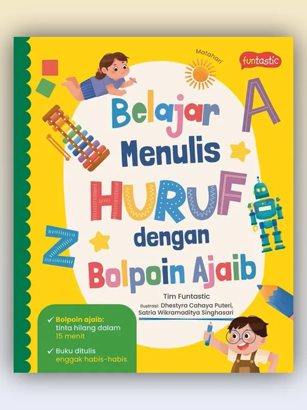 Sampul buku Belajar Menulis Huruf dengan Bolpoin Ajaib