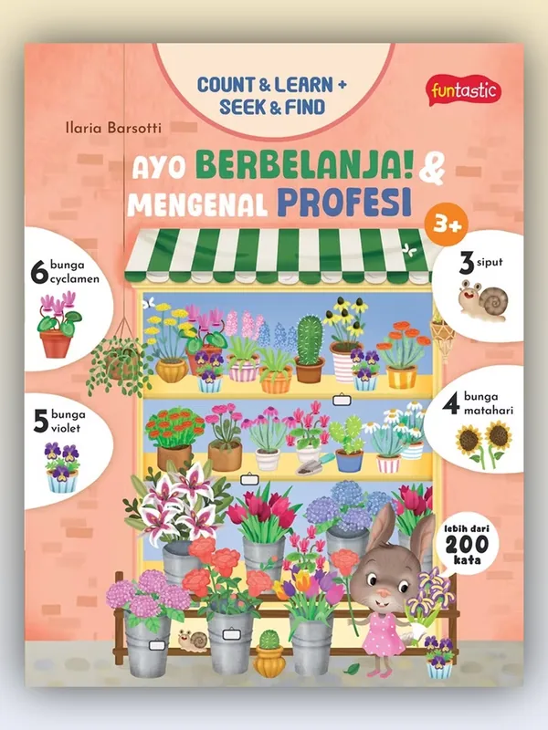 Sampul buku Count & Learn + Seek & Find - Ayo Berbelanja dan Mengenal Profesi!