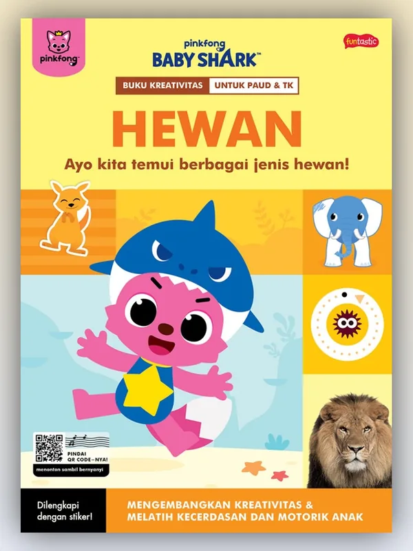 Sampul buku Pinkfong Baby Shark - Buku Kreativitas Hewan