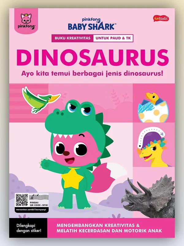 Sampul buku Pinkfong Baby Shark - Buku Kreativitas Dinosaurus