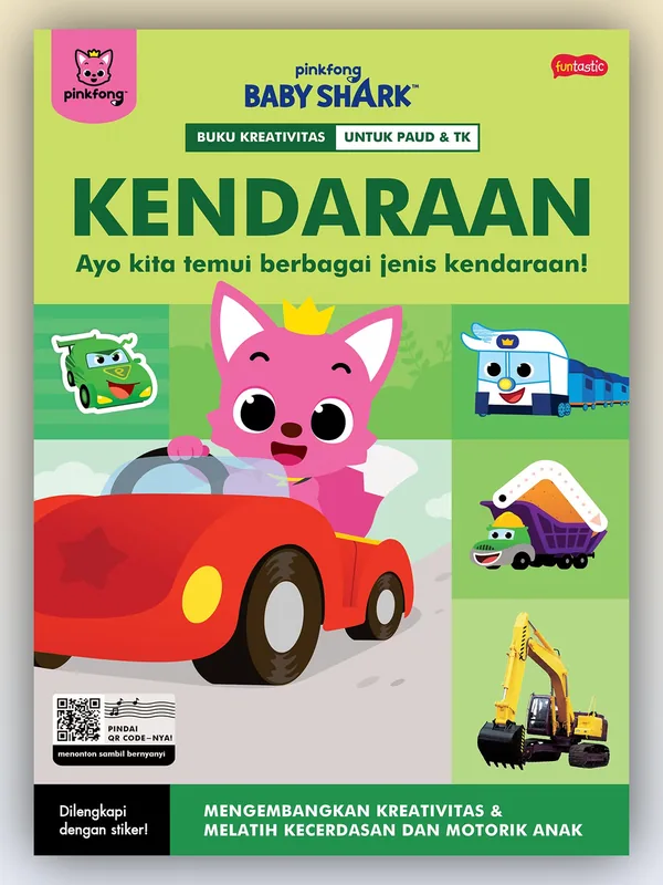 Sampul buku Pinkfong Baby Shark - Buku Kreativitas Kendaraan