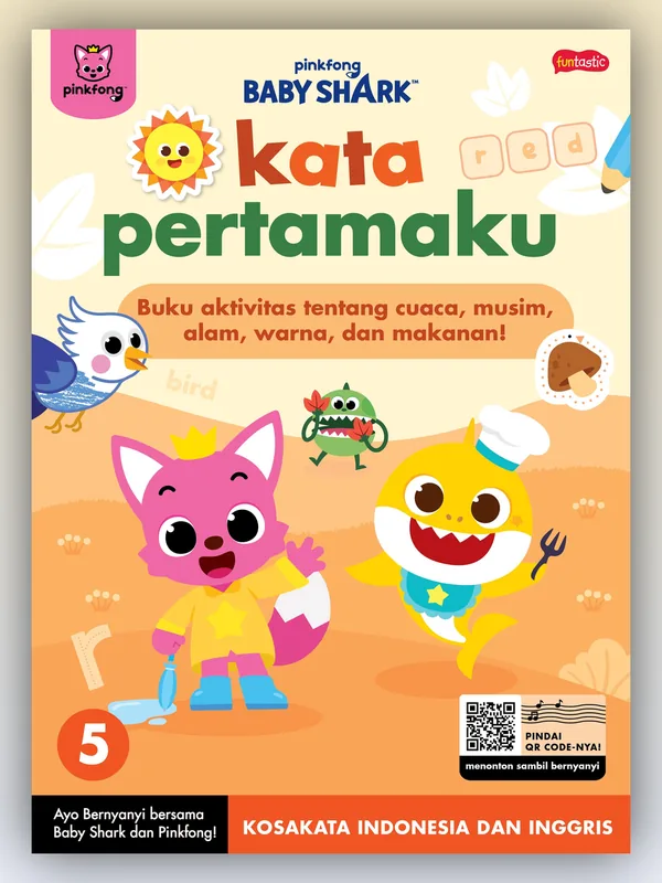 Sampul buku Pinkfong Baby Shark - Kata Pertamaku 5