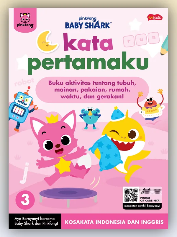 Sampul buku Pinkfong Baby Shark - Kata Pertamaku 3