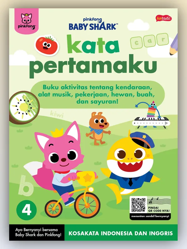 Sampul buku Pinkfong Baby Shark - Kata Pertamaku 4