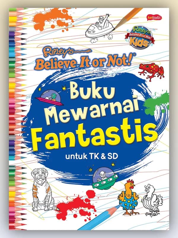 Sampul buku Ripley’s Believe It or Not! Kids – Buku Mewarnai Fantastis