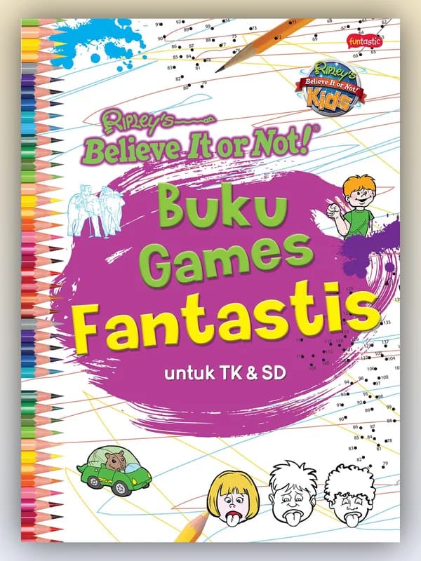 Sampul buku Ripley’s Believe It or Not! Kids – Buku Games Fantastis
