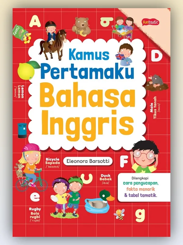 Sampul buku Kamus Pertamaku Bahasa Inggris