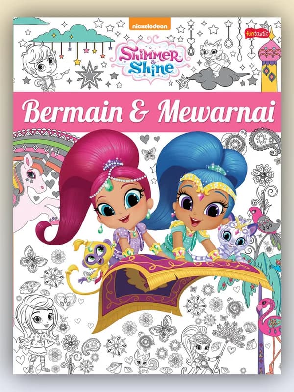 Sampul buku Shimmer & Shine: Bermain & Mewarnai