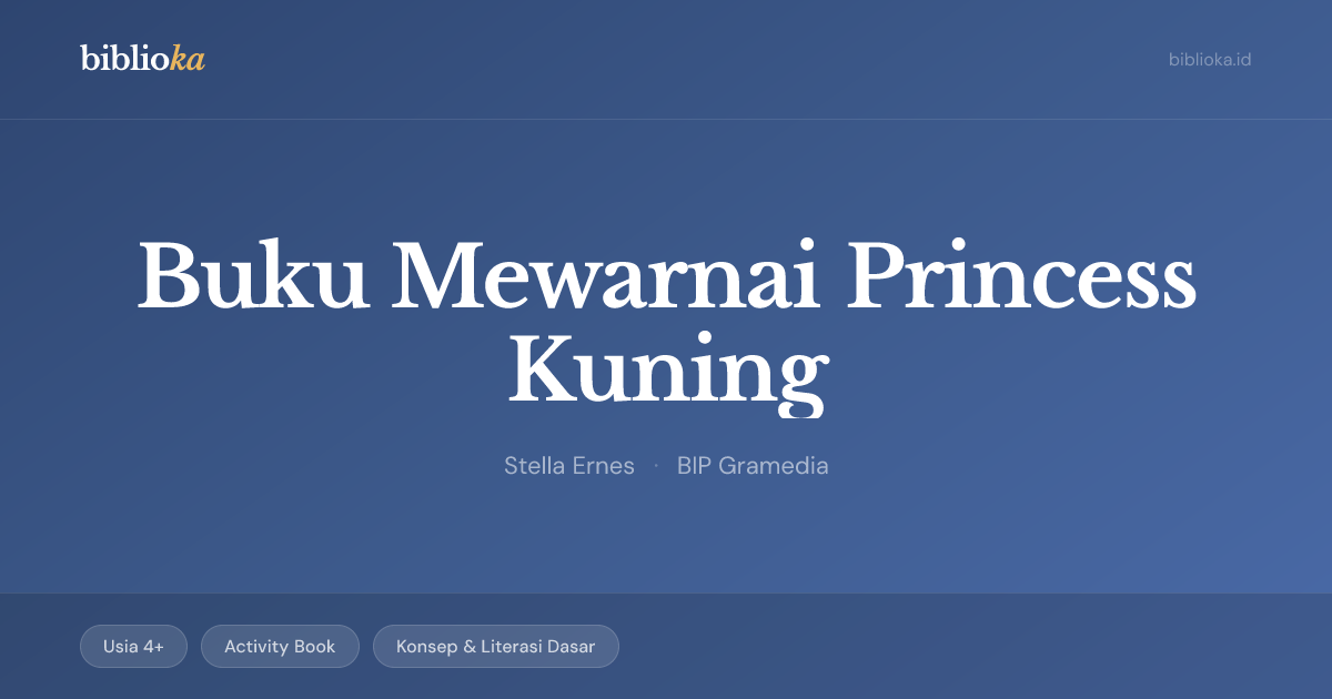Buku Mewarnai Princess Kuning — Biblioka